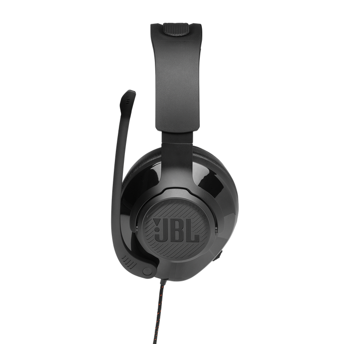 JBL Quantum 300 - Black - Hybrid wired over-ear PC gaming headset with flip-up mic - Detailshot 7 image number null